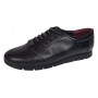 Pantofi dama, casual, din piele naturala box, negri, - P502NBOX